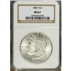 Image 1 : 1883 S$1 MS67 NGC. A crisply impressed Superb Gem with 