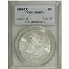 Image 1 : 1884-CC S$1 MS66 Prooflike PCGS. A solidly struck and 