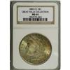 Image 1 : 1885-CC S$1 MS64 NGC, pastel red-orange and olive shad 