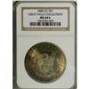 Image 1 : 1885-CC S$1 MS64 S NGC. Exceptional bands of peach, f 