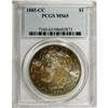 Image 1 : 1885-CC S$1 MS65 PCGS. A colorful Gem that has modest 