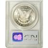 Image 2 : 1885-CC S$1 MS65 PCGS. A blast-white Gem example with 