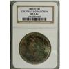 1885-O S$1 MS64 S NGC, the obverse is wildly toned in 