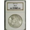 1886-O S$1 MS62 NGC. This lustrous New Orleans dollar 