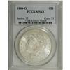 Image 3 : 1886-O S$1 MS63 PCGS. The brilliant surfaces and good 