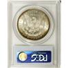 Image 2 : 1886-S S$1 MS64 PCGS. Whispers of cobalt-blue, golden- 