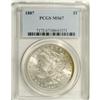 Image 1 : 1887 S$1 MS67 PCGS. Highly lustrous and solidly struck 