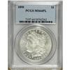 Image 1 : 1890 S$1 MS64 Prooflike PCGS. Virtually white surfaces 