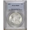 Image 3 : 1891 S$1 MS65 PCGS. This frosty Gem has a hint of crea 