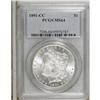 Image 1 : 1891-CC S$1 MS64 PCGS. A highly lustrous and well-defi 