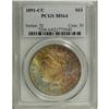 Image 1 : 1891-CC S$1 MS64 PCGS. Highly lustrous surfaces are vi 
