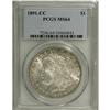 Image 1 : 1891-CC S$1 MS64 PCGS. The design elements are sharply 