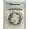 Image 3 : 1891-CC S$1 MS63 Deep Mirror Prooflike PCGS. VAM-3. A 