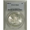 Image 1 : 1891-S S$1 MS65 PCGS. A flashy Gem with a semi-proofli 