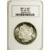 Image 1 : 1891-S S$1 MS64 Deep Mirror Prooflike NGC. Rings of bl 