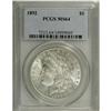 Image 1 : 1892 S$1 MS64 PCGS. This dazzling and brilliant silver 