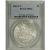 Image 3 : 1892-CC S$1 MS64 PCGS. A flashy Mint State example tha 