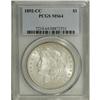 Image 3 : 1892-CC S$1 MS64 PCGS. A silver-white near-Gem, with j 