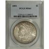 Image 1 : 1893 S$1 MS61 PCGS. A well struck example with satiny 