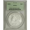 Image 1 : 1893 S$1 MS62 PCGS. Solidly struck overall with unders 