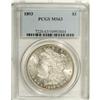 Image 1 : 1893 S$1 MS63 PCGS. Well struck and slightly hazy with 