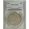 Image 1 : 1894 S$1 VF25 PCGS. Predominantly dove-gray with faint 