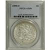 1895-O S$1 AU50 PCGS. This silver-gray O-mint displays 