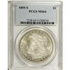 Image 3 : 1895-S S$1 MS64 PCGS. This better date near-Gem has fl 