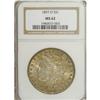 1897-O S$1 MS62 NGC. Dusky golden-brown, pearl-gray, a 
