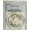 Image 1 : 1897-S S$1 MS66 PCGS. The flashy surfaces are brillian 