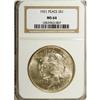 Image 1 : 1921 S$1 MS64 NGC. Lightly gold-toned in the centers w 