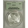 Image 1 : 1924-S S$1 MS64 PCGS. On this pleasing example, the lu 