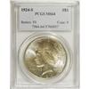 Image 1 : 1924-S S$1 MS64 PCGS. Outstanding luster radiates from 