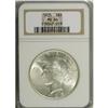 1925 S$1 MS66 NGC. Highly lustrous and exactingly stru 