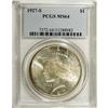 Image 1 : 1927-S S$1 MS64 PCGS. Well struck with splashes of amb 