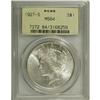 Image 1 : 1927-S S$1 MS64 PCGS. This subtly lustrous near-Gem is 
