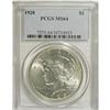 1928 S$1 MS64 PCGS. The satiny, silver-white surfaces 