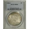 1928-S S$1 MS64 PCGS. Splendid tawny-gold and cream-gr 