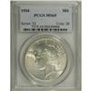Image 1 : 1934 S$1 MS65 PCGS. Boldly struck and highly lustrous, 