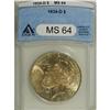Image 1 : 1934-D S$1 MS64 ANACS. Iridescent, low-intensity multi 