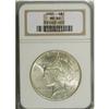 Image 1 : 1935 S$1 MS66 NGC. Satiny with sharply detailed device 