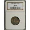 Image 1 : 1893 25C Isabella Quarter MS62 NGC. Splendid blended a 