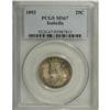 Image 3 : 1893 25C Isabella Quarter MS67 PCGS. Both sides offer 