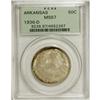 Image 3 : 1936-D 50C Arkansas MS67 PCGS. Orange-gold and lime vi 