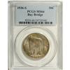 Image 1 : 1936-S 50C Bay Bridge MS66 PCGS. Pale honey-gold and l 