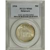 1936 50C Delaware MS66 PCGS. Frosty and softly lustrou 