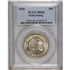 1936 50C Gettysburg MS66 PCGS. Light russet and gold e 