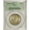 Image 3 : 1934 50C Maryland MS67 PCGS. Olive and sky-blue invigo 