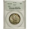 Image 1 : 1928 50C Oregon MS67 PCGS. A softly lustrous Superb Ge 
