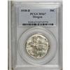 Image 1 : 1938-D 50C Oregon MS67 PCGS. Crisply struck with a lov 